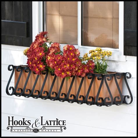 wrought iron window box replacement